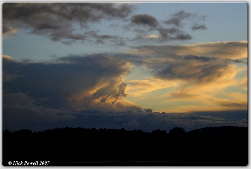 Sunset over Greenham Common