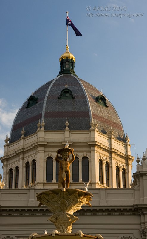 6994 Exhibition Building And Fountain, Morning