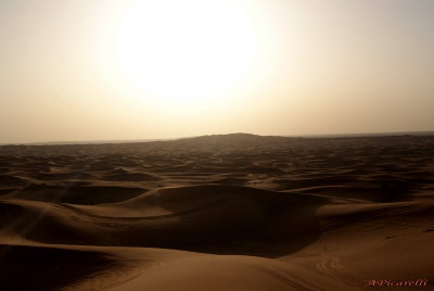 Por do sol no deserto, impossivel esquecer
