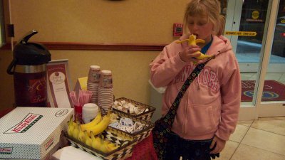 Breakfast of Champions-Bananas and Donuts