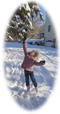 Waiting for the school bus...........