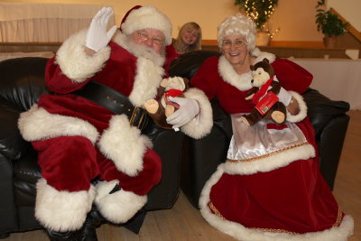 MR and MRS Claus  and Katy!