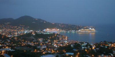 Cruise Ships in Charlotte Amalie Port