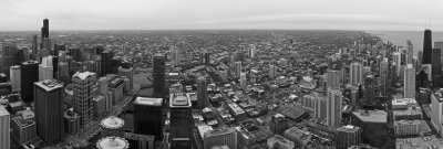 Looking West from Roof of Trump Tower (Black/White)