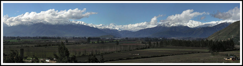 View Towards the Mouth of the Cajon Del Maipo