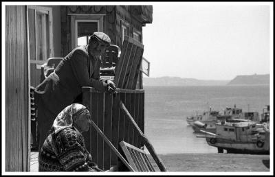 Old Man and Woman in Quinchao