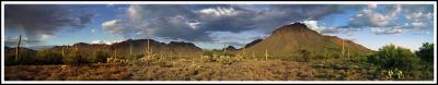 Desert Museum area Tucson Mountains Panoramic
