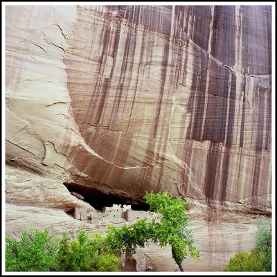 Canyon de Chelly, White House Cliff Dwelling Ruins and Wall