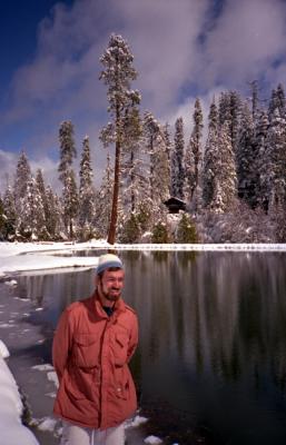 1988 - Sierra Nevada, Wolfram Schuh somewhere near Yosemite