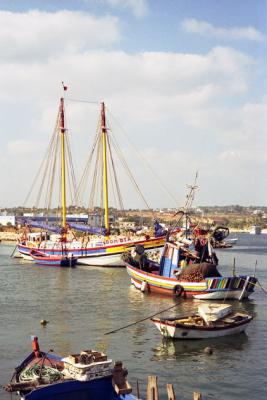 Traditional Portugese fishing boats