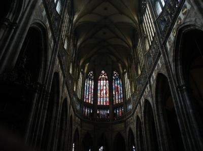 Prague Castle (Hradcany) - Saint Vitus Nave - looking the other way