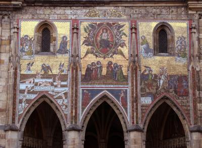 Prague Castle (Hradcany) - Saint Vitus golden mosaic
