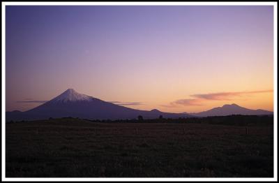 Osorno Volcano in sunset