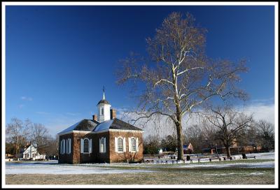 Colonial Williamsburg on ice