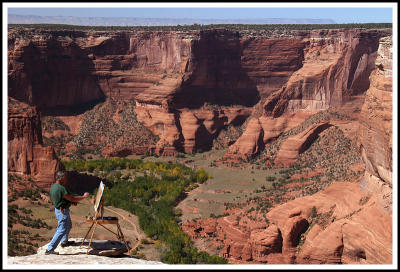 Painter Dueling With Nature