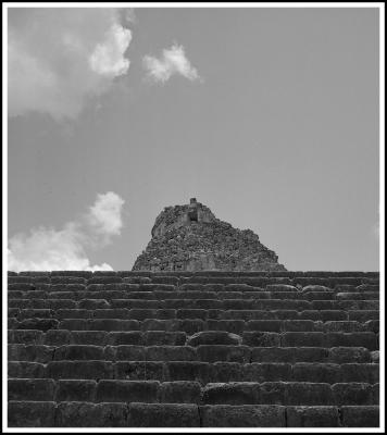 Steps to Observatory (El Caracol) Tower