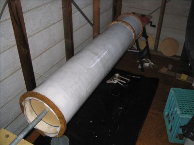 Telescope Tube - Outer Fibreglasss Layers