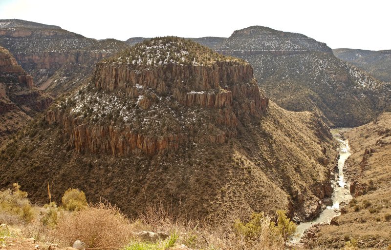 Salt River Canyon Topped With Snow