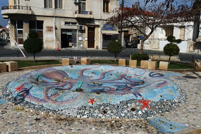 Fountain near the bus depot