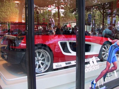 Concept car showroom on the Champs Elysees
