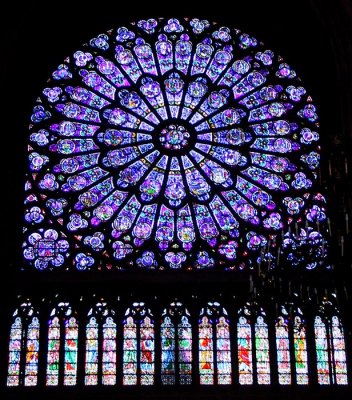 Stained Glass Window, Notre Dame Cathedral