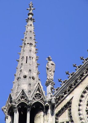 Roof Pinnacle on Notre Dame Cathedral