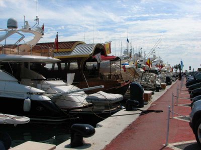 Some of the smaller boats