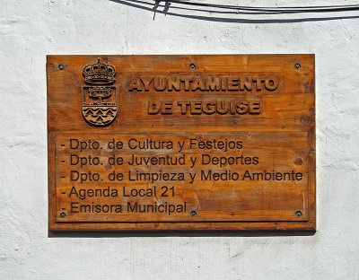 Teguise Municpal Sign