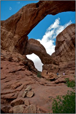 Looking Up Through Double Arch