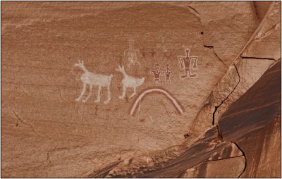 Pictographs on the Walls of Canyon de Chelly
