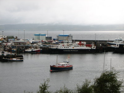 View from our B&B of Mallaig harbor
