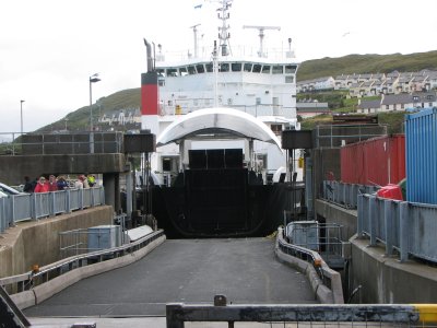 driving onto the ferry