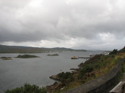 Back on Scotland, looking back at Skye bridge