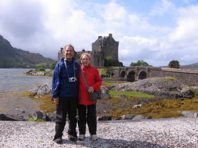Us at Eilean Donan Castle