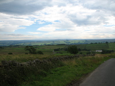 View from the highest point of Hadrian's Wall