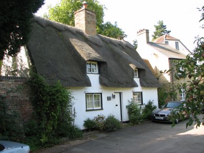 Hemingford Abbots thatched roofs and thatched animals