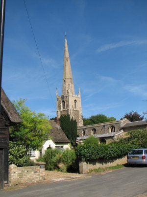 Hemingford Abbots thatched roofs and thatched animals