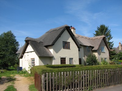 Hemingford Abbots thatched roofs and thatched animals