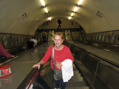 On the tube escalator