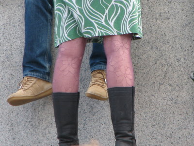 People watching