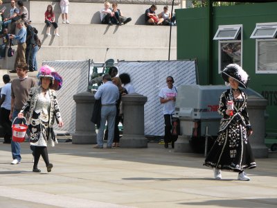 People watching