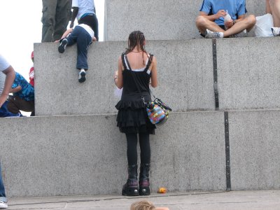 People watching