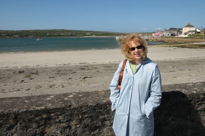 Laura on a walk on Inishmore