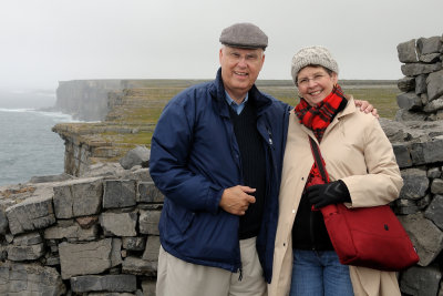 Glynda & Jim at  Dun Aengus