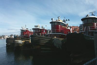 Moran tugboats, moored Ceres Street