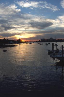 Sunset, Piscataqua River, from Portsmouth Yacht Club