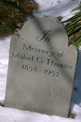 Mabel Gray (Freeman) Thaxter. 1858-1952.