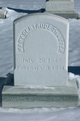 Mary Gertrude (Stoddard) Thaxter. 1858-1951.