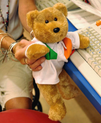 At the Bear Internet Café!