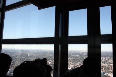 On the  CN Tower  lift ( they call it elevator here...)